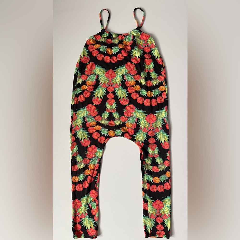 Mara Hoffman Girls’ Jumpsuit in Pineapple Garland Print